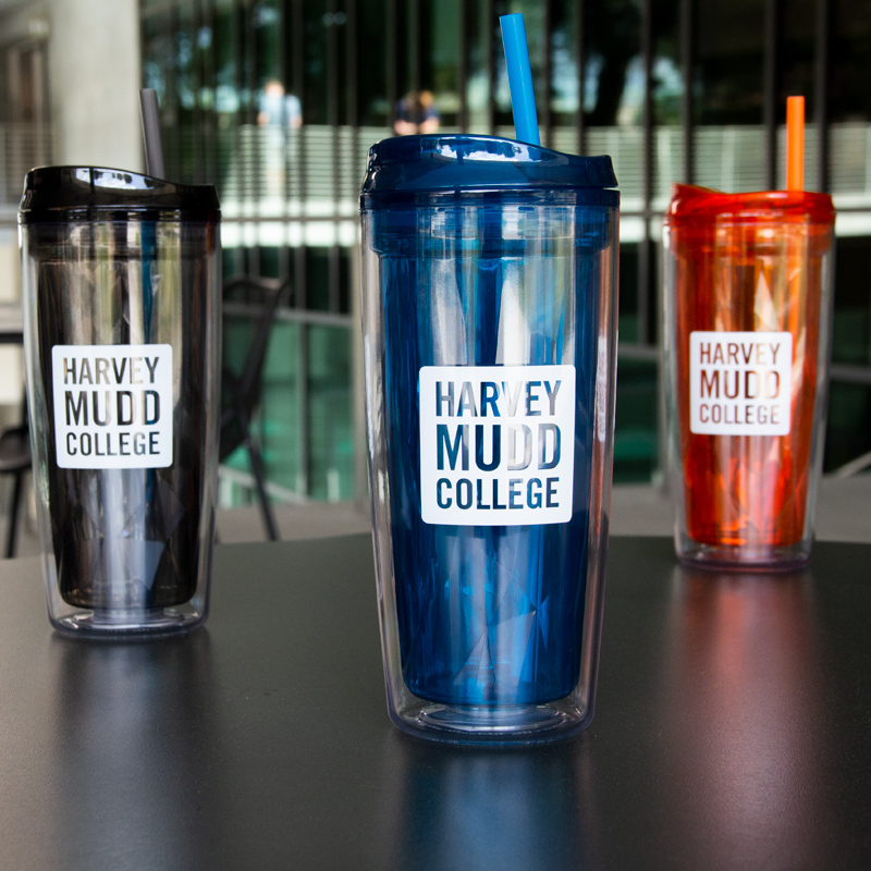 three harvey mudd tumblers